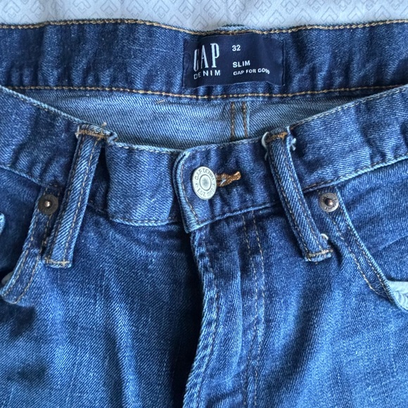 Men’s gap slim denim stretchy shorts 9” - Picture 2 of 3